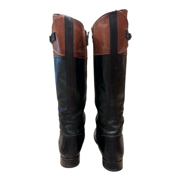 Mollie Button Frye Leather Boots Black& Brown Size 7.5 B - Picture 4 of 13